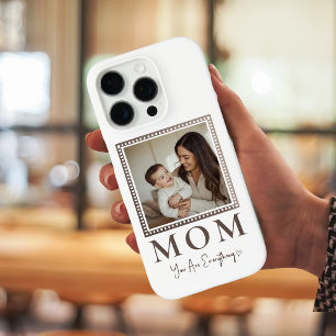 Moderne gepersonaliseerde moeders foto telefoonhoe iPhone 16 pro hoesje