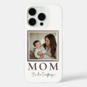 Moderne gepersonaliseerde moeders foto telefoonhoe Case-Mate iPhone case (Achterkant)