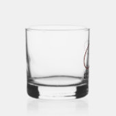 Moderne gepersonaliseerde Monogram Cocktail Drinkw Whisky Glas (Rechts)