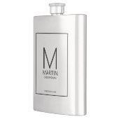 Moderne gepersonaliseerde monogram en naambordjes flacon (Links)