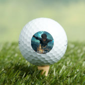 Moderne gepersonaliseerde monogram grafische golfb golfballen (Insitu Shirt)
