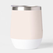 Moderne gepersonaliseerde Monogrammed Blush Roze (Rechts)