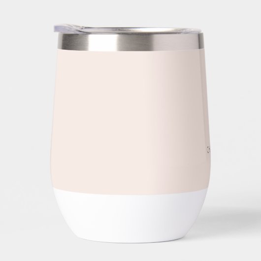 Moderne gepersonaliseerde Monogrammed Blush Roze (Rechts)