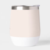 Moderne gepersonaliseerde Monogrammed Blush Roze (Links)