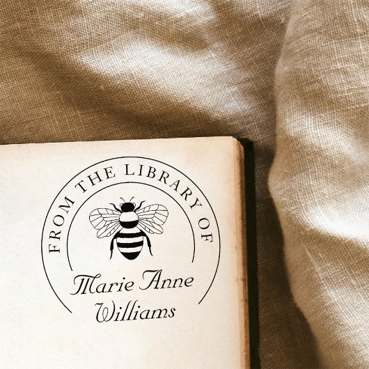 Moderne gepersonaliseerde naam Bee uit de biblioth Zelfinktende Stempel