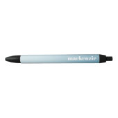 Moderne gepersonaliseerde naam Blue Gradient Zwarte Inkt Pen (Voorkant)