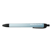 Moderne gepersonaliseerde naam Blue Gradient Zwarte Inkt Pen (Bodem)