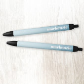 Moderne gepersonaliseerde naam Blue Gradient Zwarte Inkt Pen