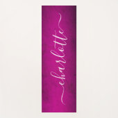 Moderne Gepersonaliseerde Naam Chic Calligrafie Yogamat (Voorkant)