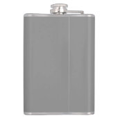 Moderne gepersonaliseerde naam golfclubs grijs heupfles (Achterkant)