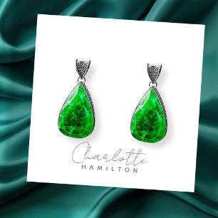 Moderne gepersonaliseerde naam Grey Tones Oorbel K Notitiekaartje