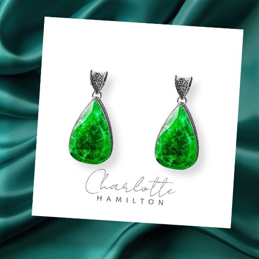 Moderne gepersonaliseerde naam Grey Tones Oorbel K Notitiekaartje