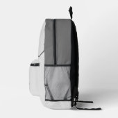 Moderne gepersonaliseerde naam grijs tinten liefde bedrukte rugzak (Rechts)