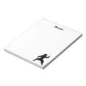 Moderne Gepersonaliseerde Naam Karate / Taekwondo  Notitieblok (Linkerzijde)