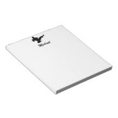 Moderne Gepersonaliseerde Naam Karate / Taekwondo  Notitieblok (Schuin)