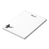 Moderne Gepersonaliseerde Naam Karate / Taekwondo  Notitieblok (Linkerzijde)