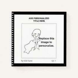 Moderne Gepersonaliseerde Naam Monogram Kinderen K Notitieboek