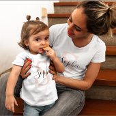 Moderne gepersonaliseerde naam monogram pastelroze kinder shirts