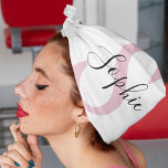 Moderne gepersonaliseerde naam Monogram roze Bandana<br><div class="desc">Moderne gepersonaliseerde naam Monogram roze</div>