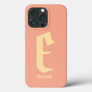 Moderne Gepersonaliseerde Naam Monogram Roze iPhon Case-Mate iPhone Case