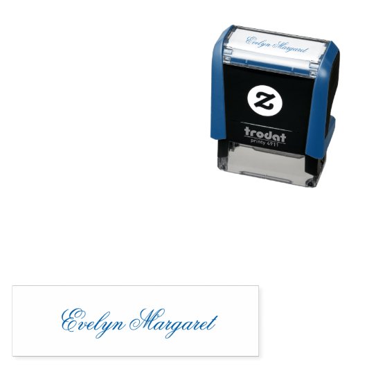 Moderne gepersonaliseerde naamafdruk  zelfinktende stempel (In situ)