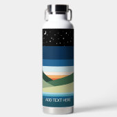 Moderne gepersonaliseerde Night Sky Quilt Voeg tek Waterfles (Voorkant)