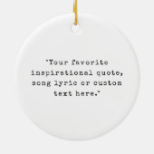 Moderne gepersonaliseerde offerte aangepaste foto keramisch ornament (Achterkant)