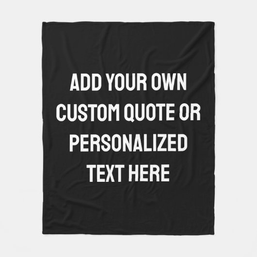 Moderne gepersonaliseerde offerte fleece deken (Voorkant)