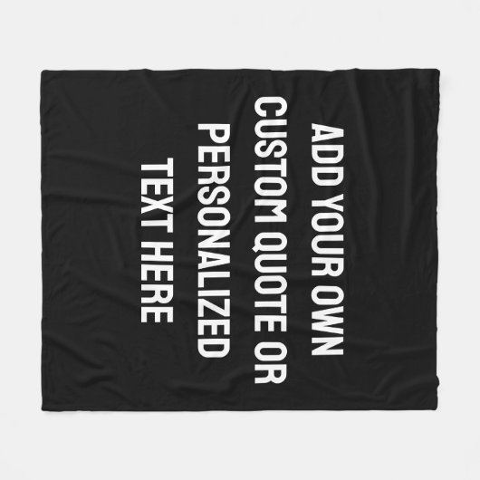 Moderne gepersonaliseerde offerte fleece deken (Voorkant (Horizontaal))