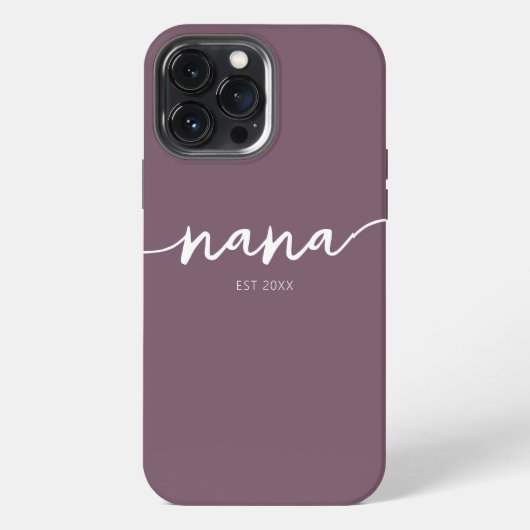Moderne gepersonaliseerde oma Moederdag cadeau iPhone Hoesje (Achterkant)