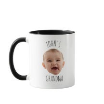 Moderne Gepersonaliseerde Oma Mok, Custom Baby Fac