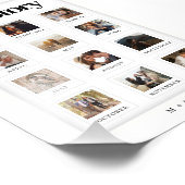 Moderne gepersonaliseerde paar liefde verhaal foto foto afdruk (Hoek)