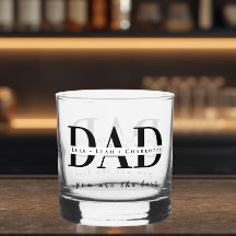 Moderne gepersonaliseerde papa-whiskyglas