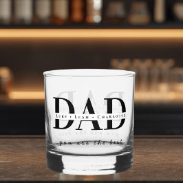 Moderne gepersonaliseerde papa-whiskyglas whisky glas