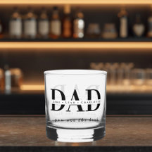 Moderne gepersonaliseerde papa-whiskyglas