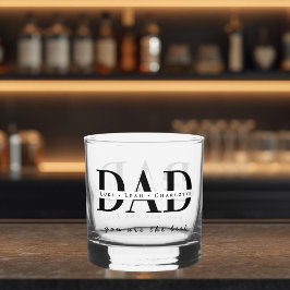 Moderne gepersonaliseerde papa-whiskyglas whisky glas