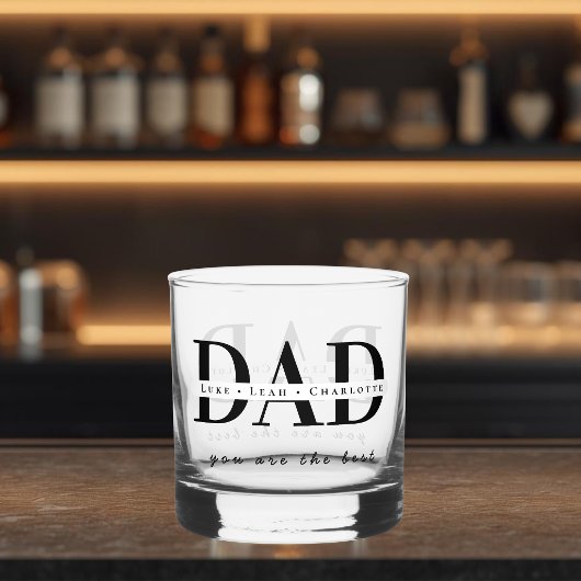 Moderne gepersonaliseerde papa-whiskyglas whisky glas