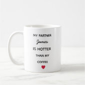 Moderne Gepersonaliseerde Partner Koffiemok (Links)