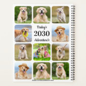 Moderne Gepersonaliseerde Pet Puppy Hond 11 Foto J Planner (Achterkant)