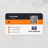 Moderne gepersonaliseerde professional visitekaartje (Achterkant)