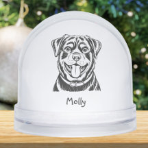 Moderne Gepersonaliseerde Rottweiler Hond Kerstmis