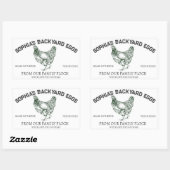 Moderne Gepersonaliseerde Rustieke Boerderij Eigen Rechthoekige Sticker (Vel)