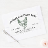 Moderne Gepersonaliseerde Rustieke Boerderij Eigen Rechthoekige Sticker (Envelop)