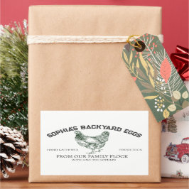 Moderne Gepersonaliseerde Rustieke Boerderij Eigen Rechthoekige Sticker