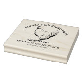 Moderne gepersonaliseerde rustieke Boerderij naam Rubberstempel (Stempel)