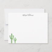 Moderne gepersonaliseerde schrijfkunst van het Man Notitiekaartje (Voorkant)