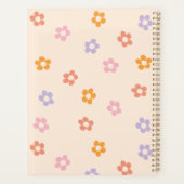 Moderne gepersonaliseerde script monogram bloem 20 planner (Achterkant)