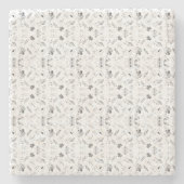 Moderne gepersonaliseerde stenen Onderzetters | St (Voorkant)