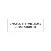 Moderne gepersonaliseerde studentennaam zelfinktende stempel (Design)