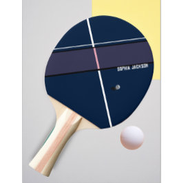 Moderne Gepersonaliseerde Tafeltennis Speler Naam Tafeltennisbatje